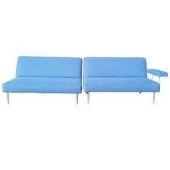 George Nelson Pair of Two-Seat Sectional Sofas, Herman Miller, 1952