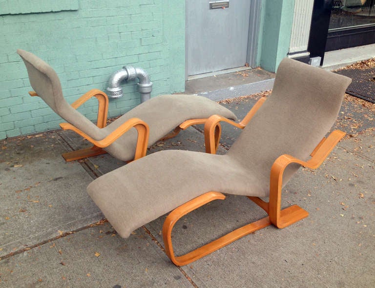 Mid-Century Modern Marcel Breuer Reclining Chair(s) for Knoll, 1970