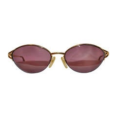 Christian Dior Gold Hardware Frame with Purple Hue Sunglasses