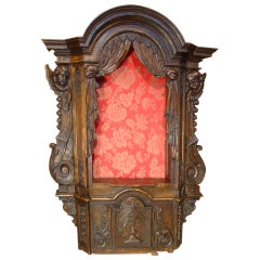 Antique 18th Century Oak Tabernacle from France