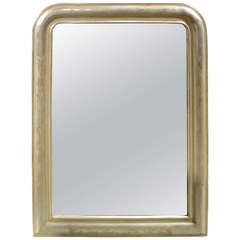 Antique Silverleaf Louis Philippe Mirror