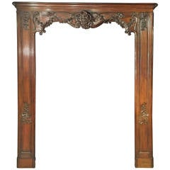 Antique French Boiserie Door Surround from the 1700s 1