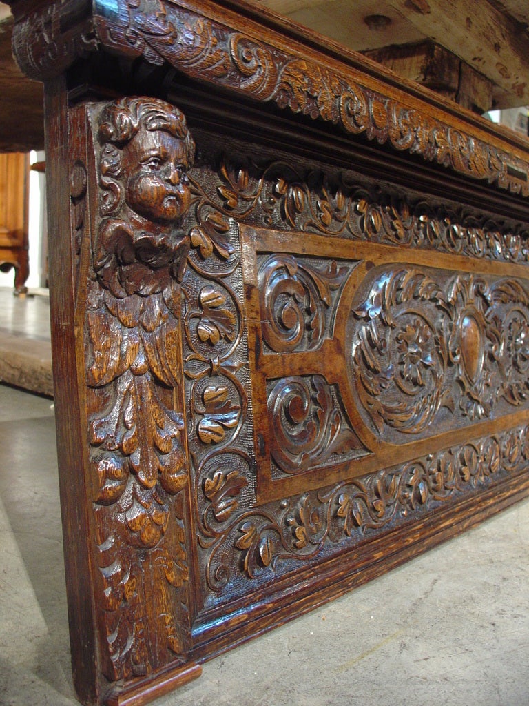 Carved Antique Renaissance Panel from France 5