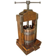 A Large 19th Century Wine Press from France