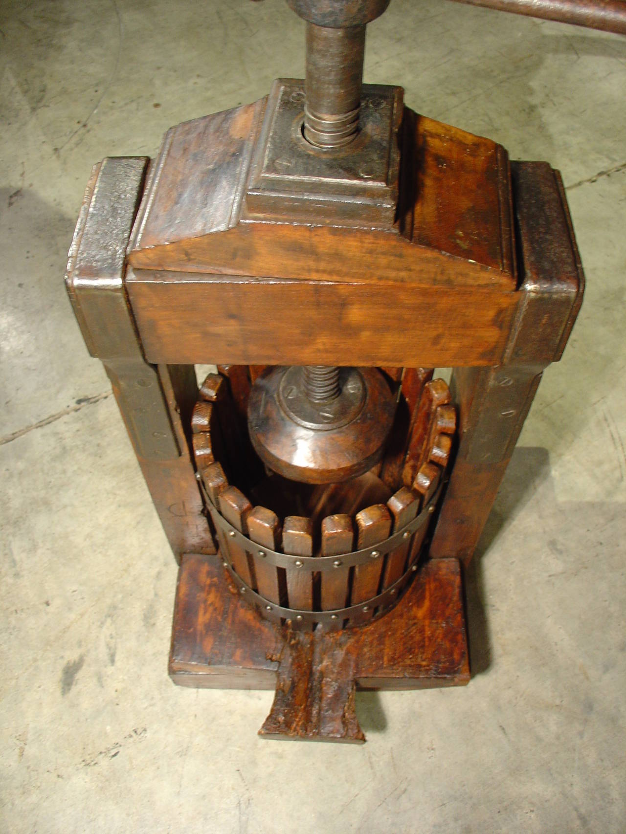 A Large 19th Century Wine Press from France 6