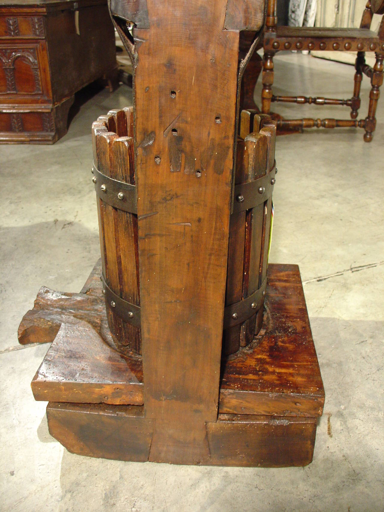 French A Large 19th Century Wine Press from France