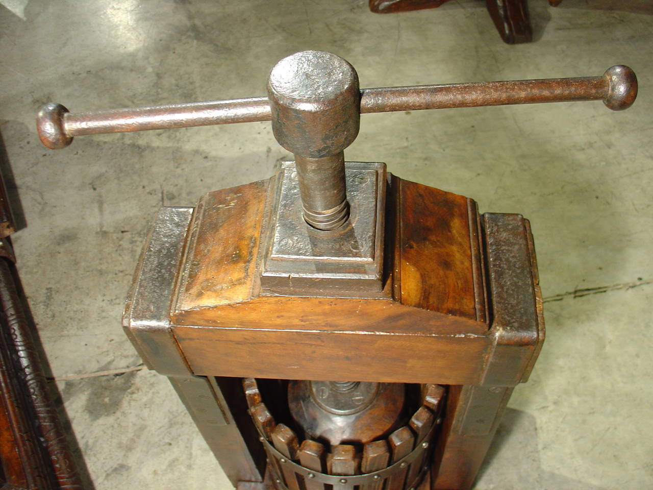 A Large 19th Century Wine Press from France 1