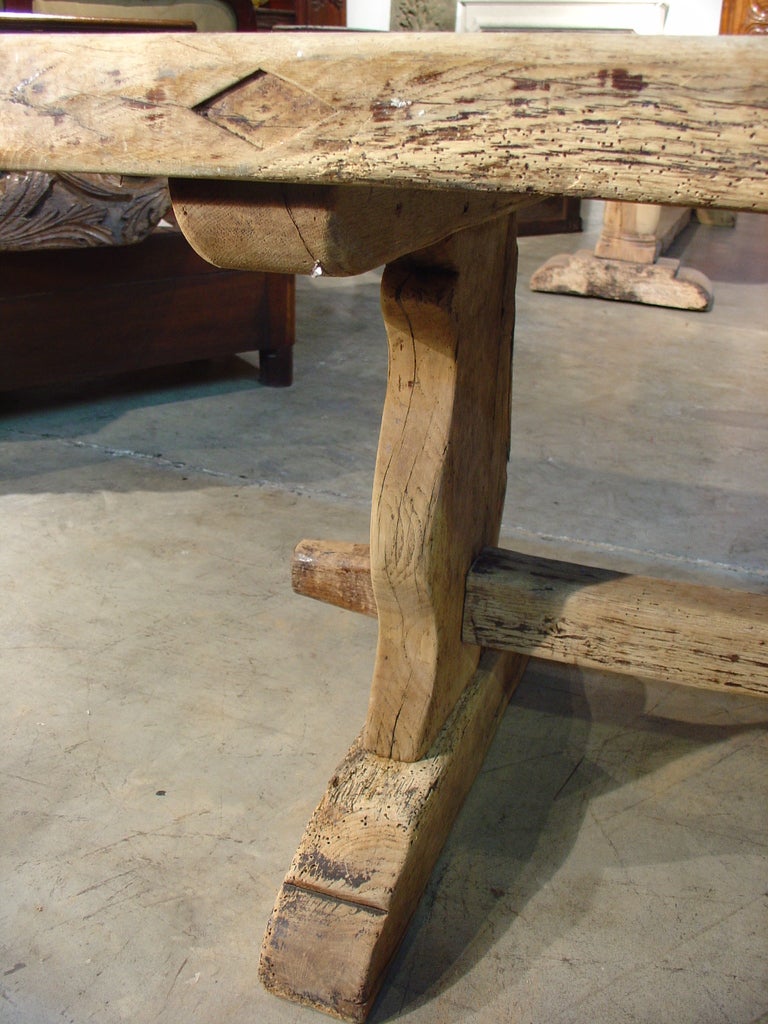 Late 1800s Stripped Oak Table from France 4