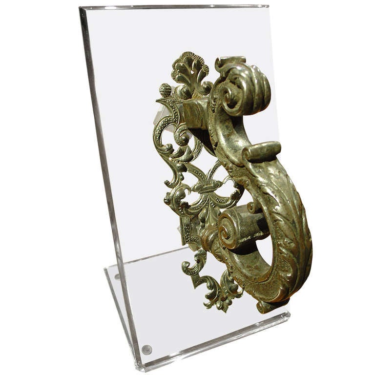 Beautiful Highly Worked Antique Italian Door Knocker at 1stDibs