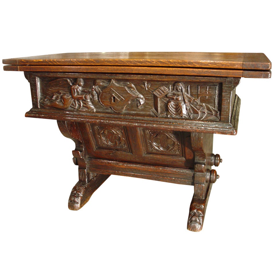 17th Century French Money Changer Table