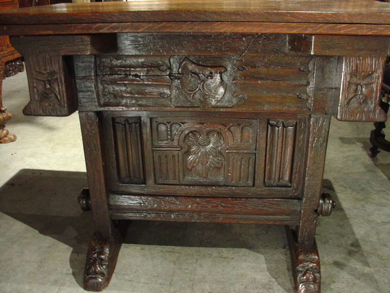 17th Century French Money Changer Table In Good Condition In Dallas, TX