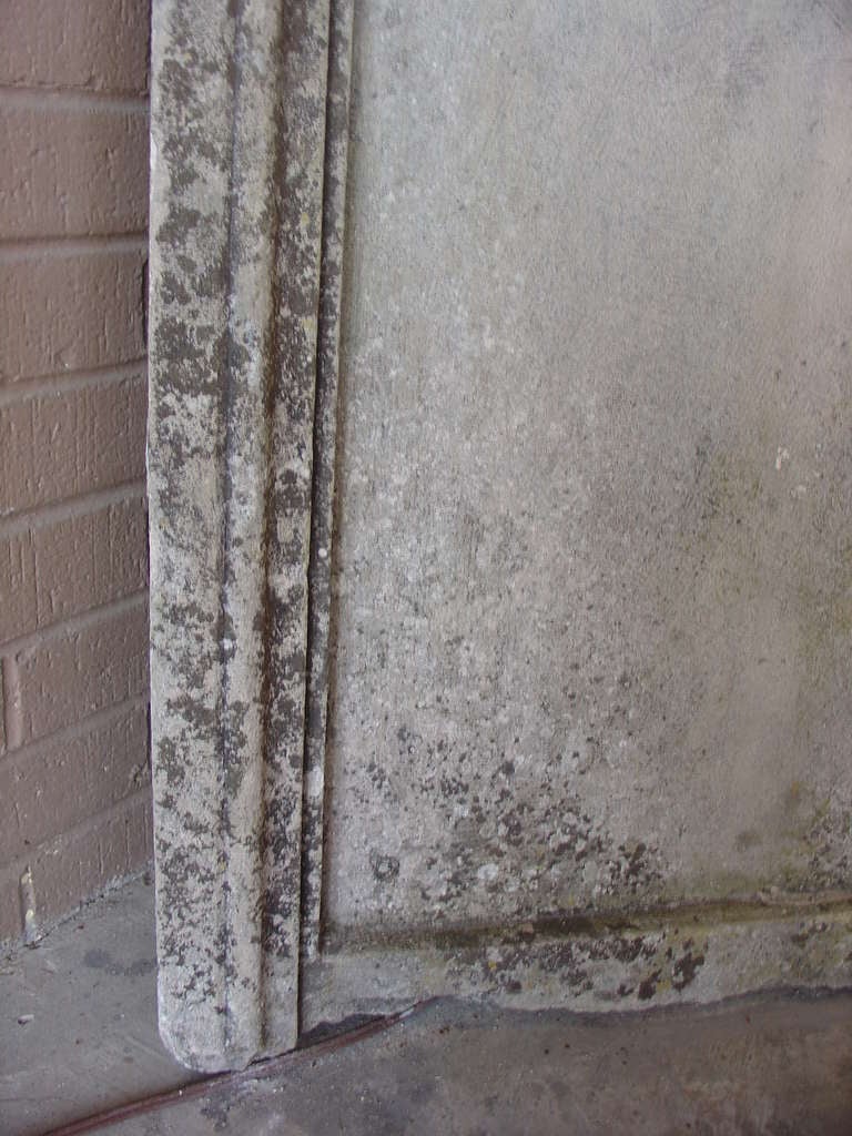 19th Century French Stone Fountain Back with Bronze Spout 2