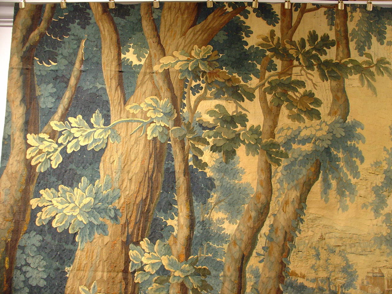 French Rare 17th Century Mythological Tapestry Depicting Diana the Huntress and Actaeon