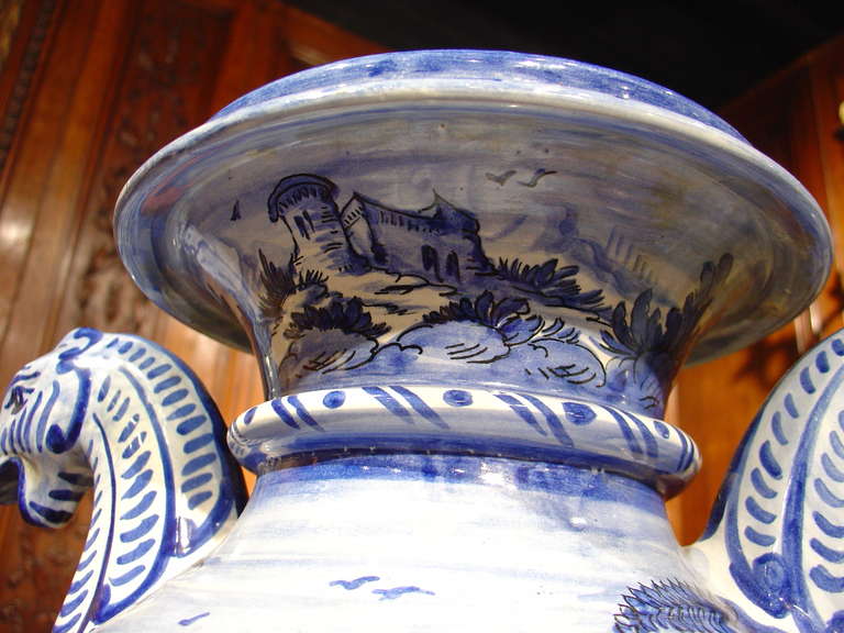 19th Century Early 1800's Urn, Savona Italy