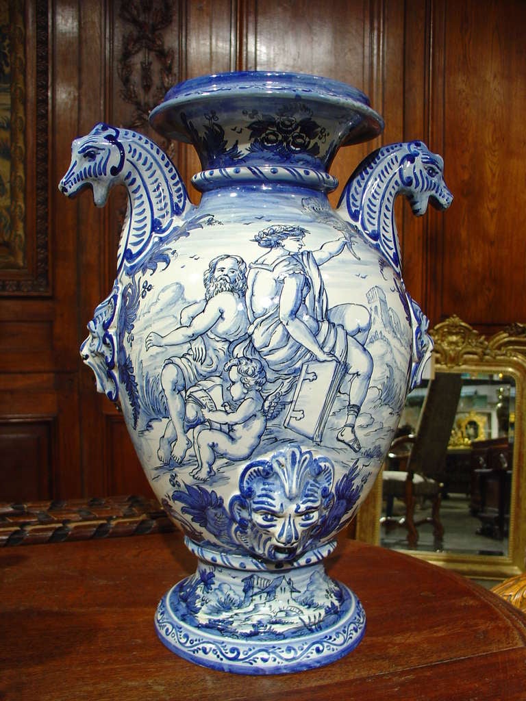 Italian Early 1800's Urn, Savona Italy