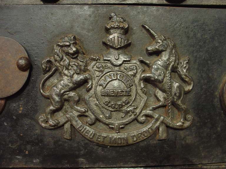 Antique French Iron Safe-