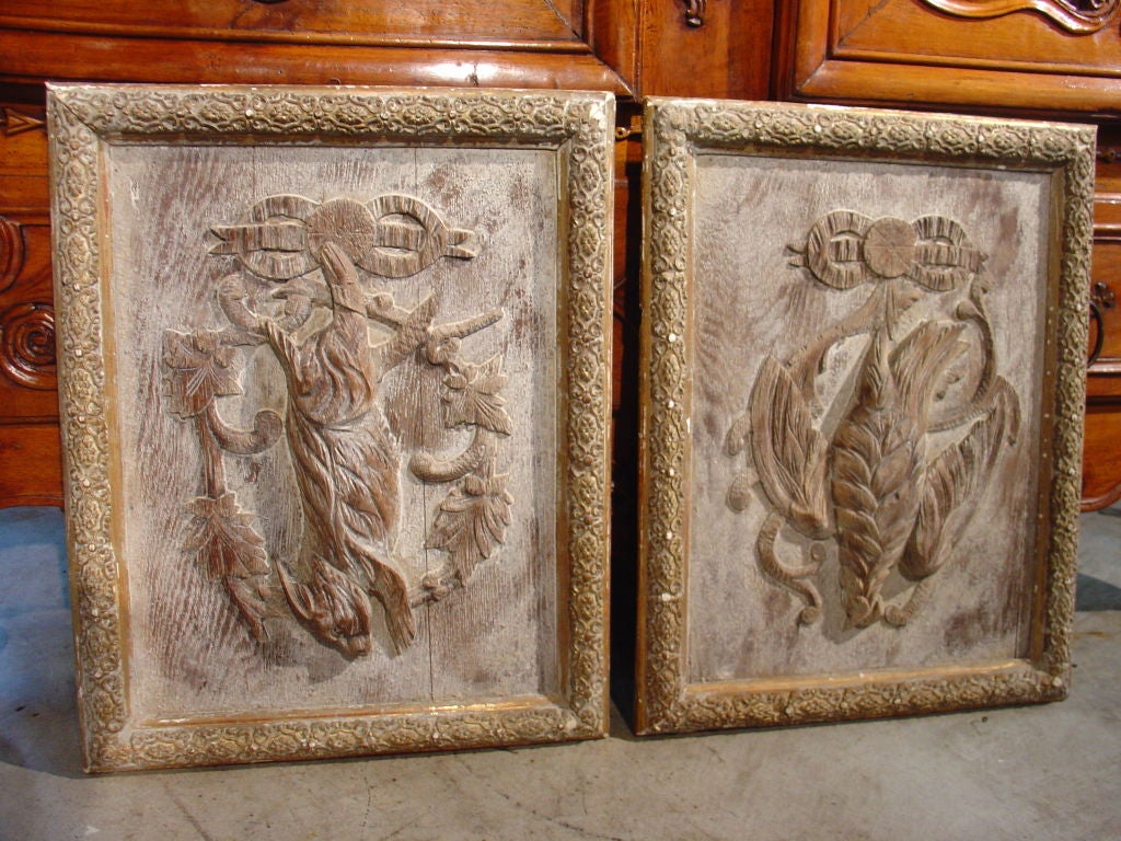 Pair of French Hunt Plaques-19th Century Elements