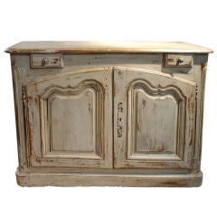 Antique Louis XV Style Parcel Painted Buffet from France