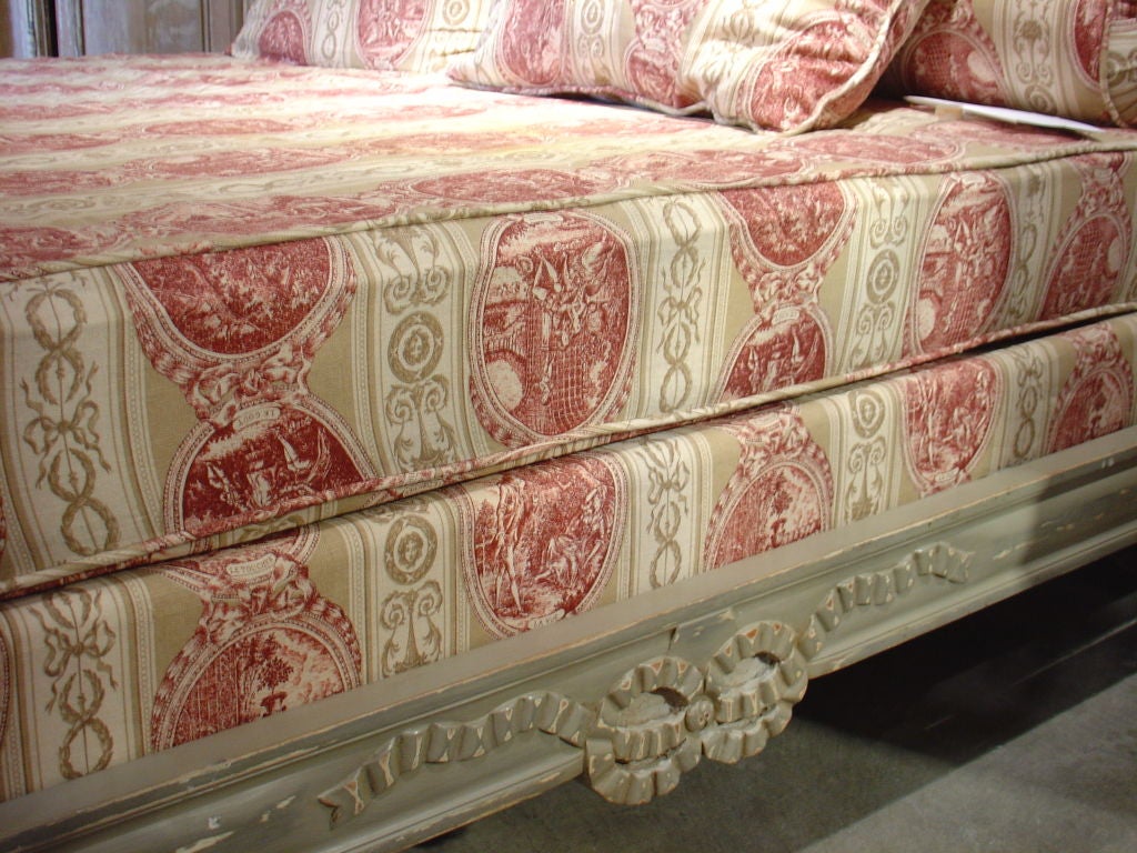 Painted Louis XVI Style Canopy Bed 5