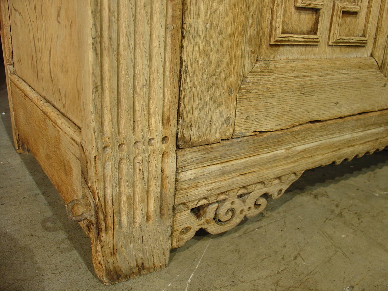 French Large 19th Century Stripped Oak Confiturier from France
