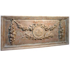 Partially Stripped French Overdoor with 18th C. Elements