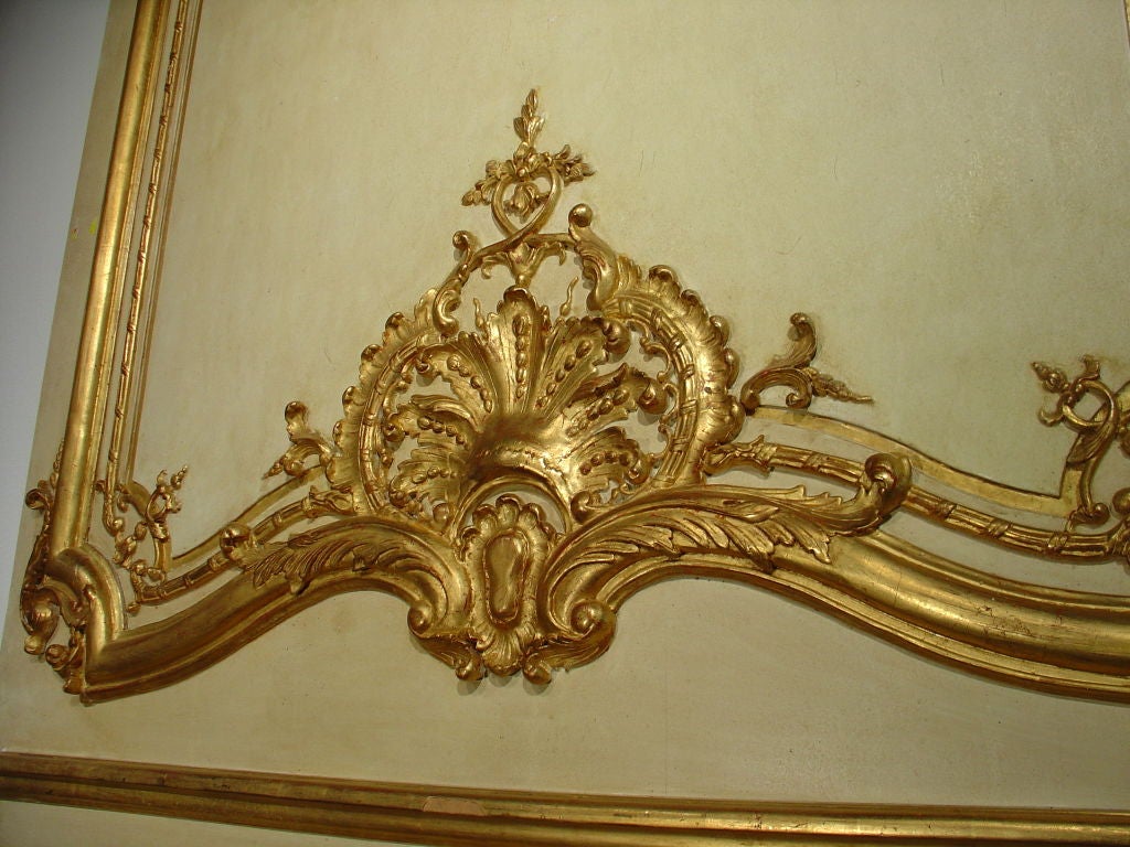 Régence Antique Boiserie Panel with Water Gilding