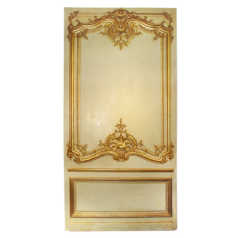 Antique Boiserie Panel with Water Gilding