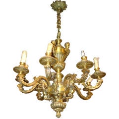 French Regence Style Bronze Chandelier