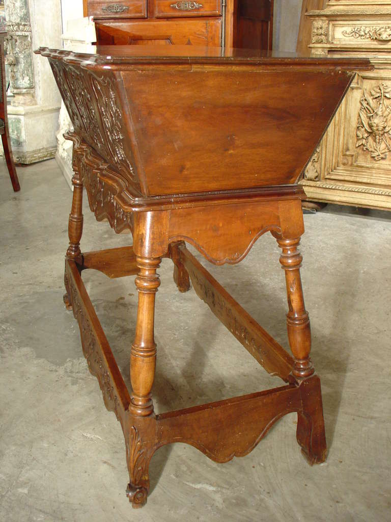 Walnut Wood Petrin/Maie from France with Musical Motifs 2