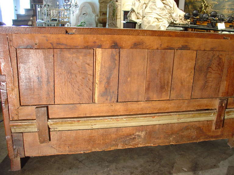 Antique Wooden Storage Bench from France 5