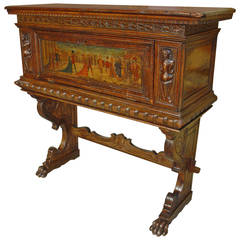 18th Century Italian Walnut Wood Cabinet