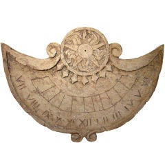 Antique 18th Century Italian Cadron Solaire (Sundial) Marmo Carnico