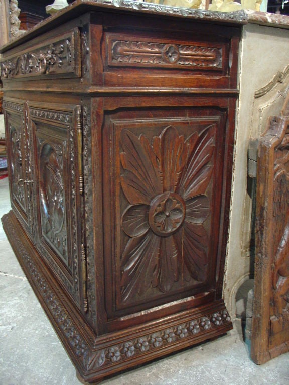 Antique French Renaissance Style Oak Buffet