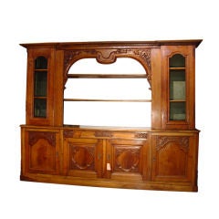 French Walnut Wood Bibliotheque with Elements from the 1700s