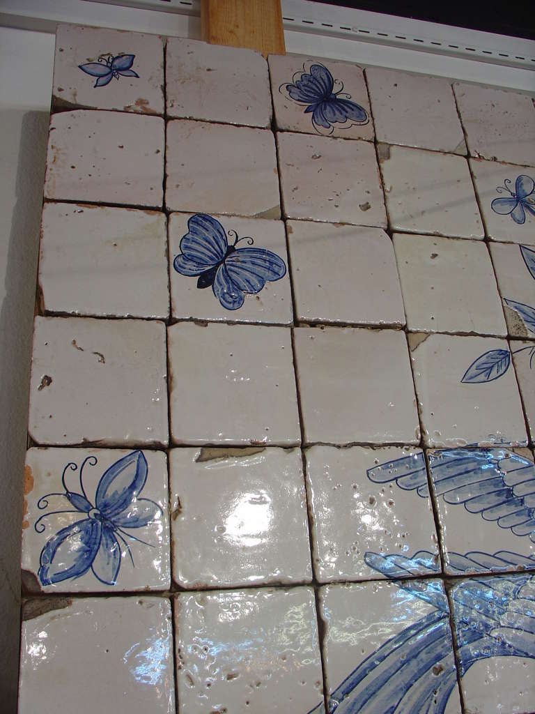 Massive 'Azulejo' Antique Tiled Plaque from Portugal (3 Sections) 2