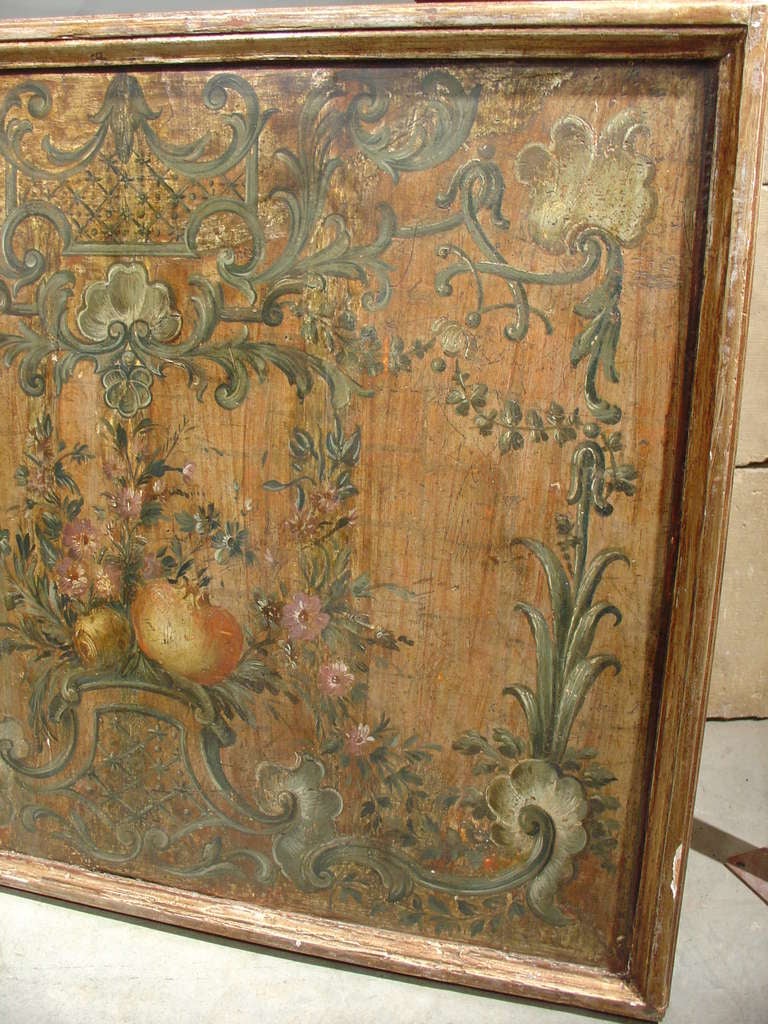 18th Century and Earlier Painted Antique Italian Panel-18th Century