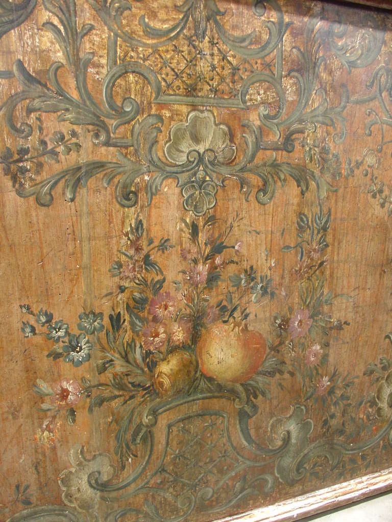 Painted Antique Italian Panel-18th Century 2