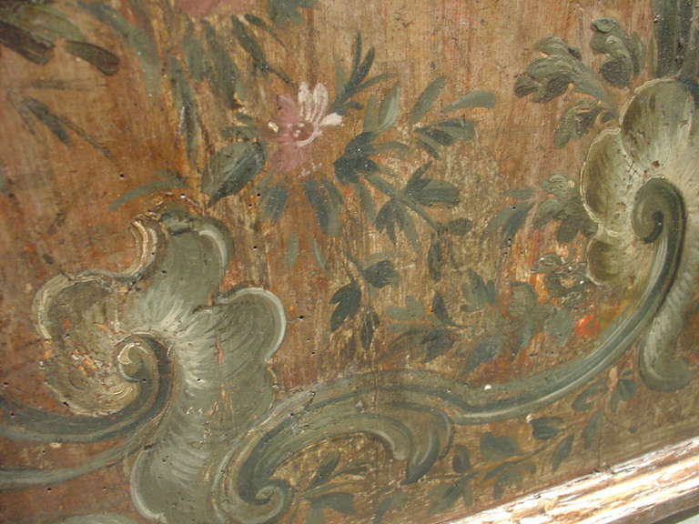 Painted Antique Italian Panel-18th Century 4