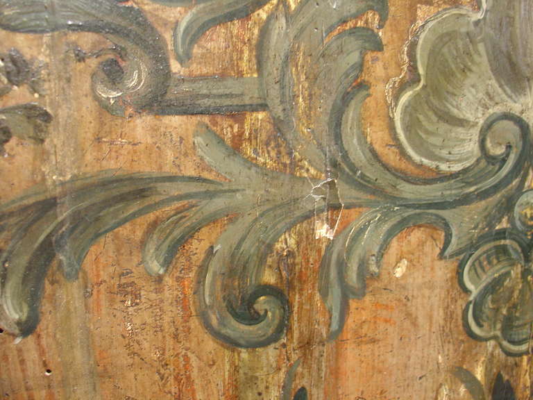 Painted Antique Italian Panel-18th Century 5