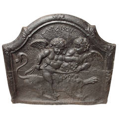 18th Century French Fireback "La Raison" 2