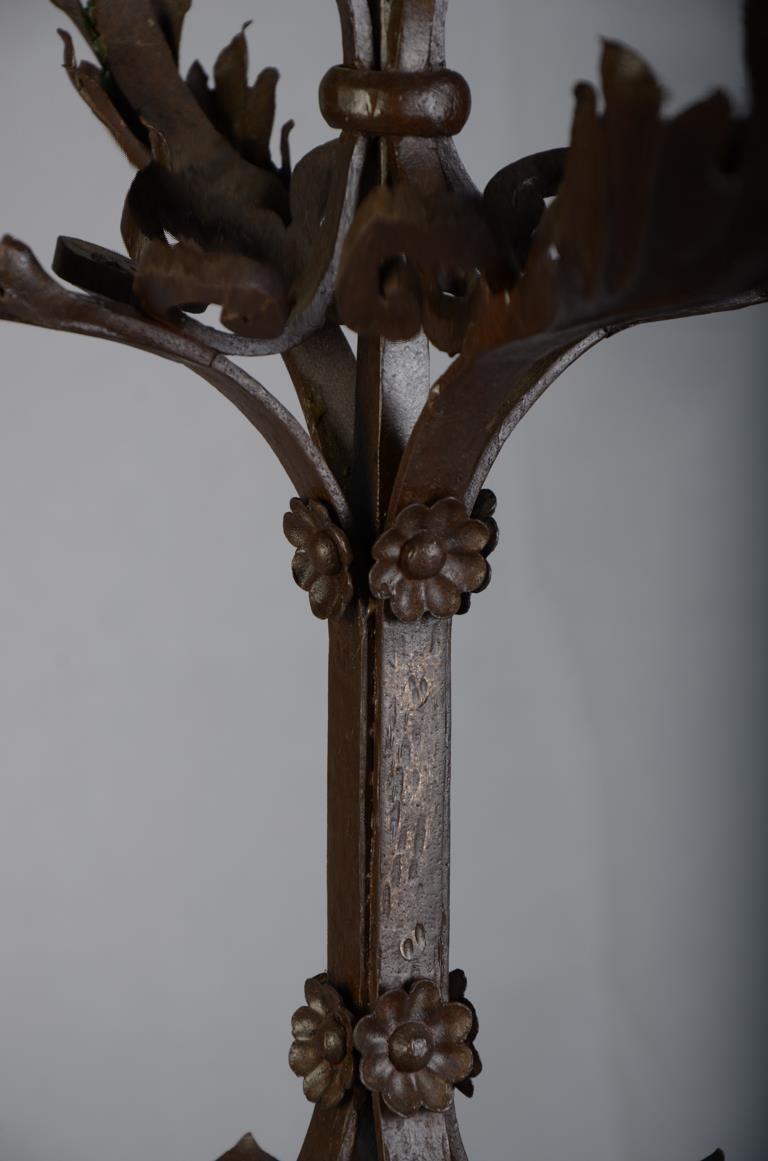 Pair of French Forged Iron Candelabras, 1900s 3