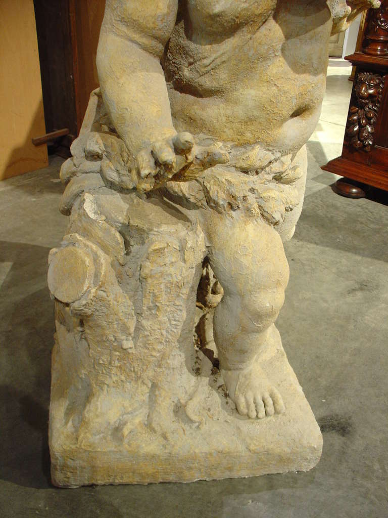 Cement Re-Constituted Stone Cupids Statue from France