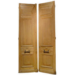 Pair of Grand Antique Haussmanien Doors, Paris Circa 1870
