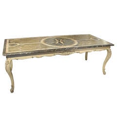 Antique French Painted Louis XV Style Dining Table 9