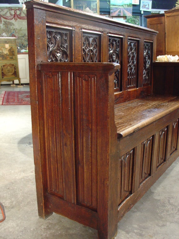 18th Century Gothic Style Bench/Trunk from Normandy 1