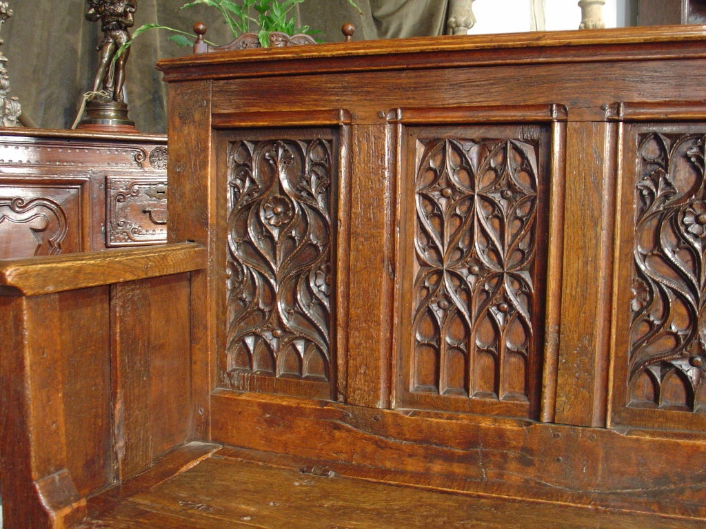 18th Century Gothic Style Bench/Trunk from Normandy 3