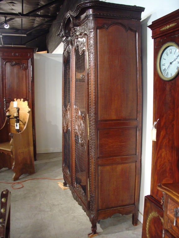 Antique Oak Armoire from Normandy 6