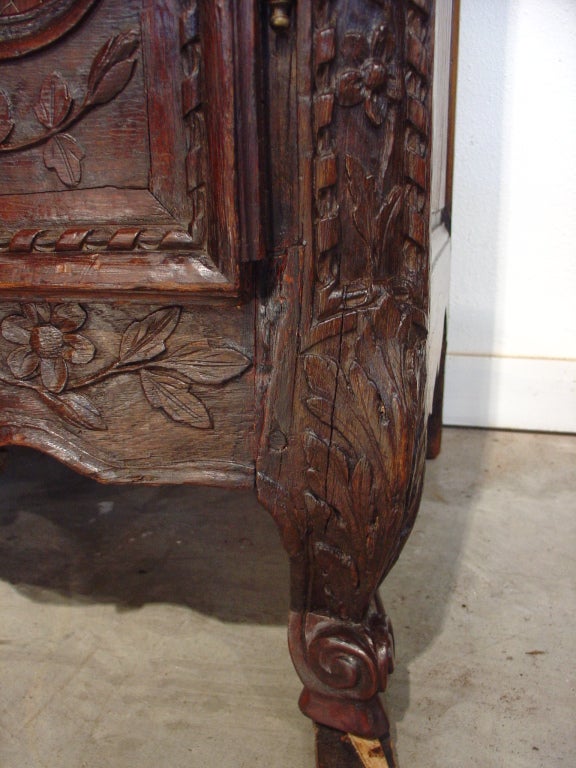 Antique Oak Armoire from Normandy 4