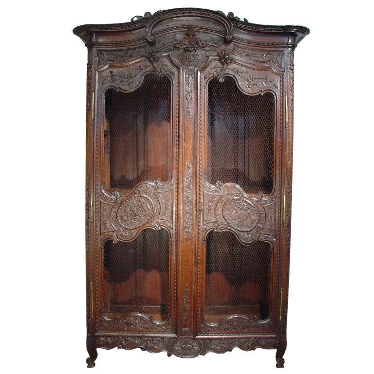 Antique Oak Armoire from Normandy