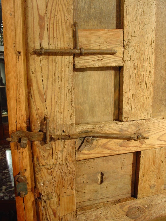 Antique Door from Northern Spain with Cast Iron Hardware 4